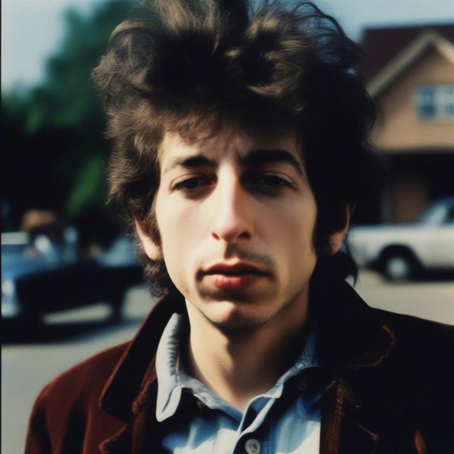 Bob Dylan's album cover for Highway 61 Revisited, a key album of his electric period.