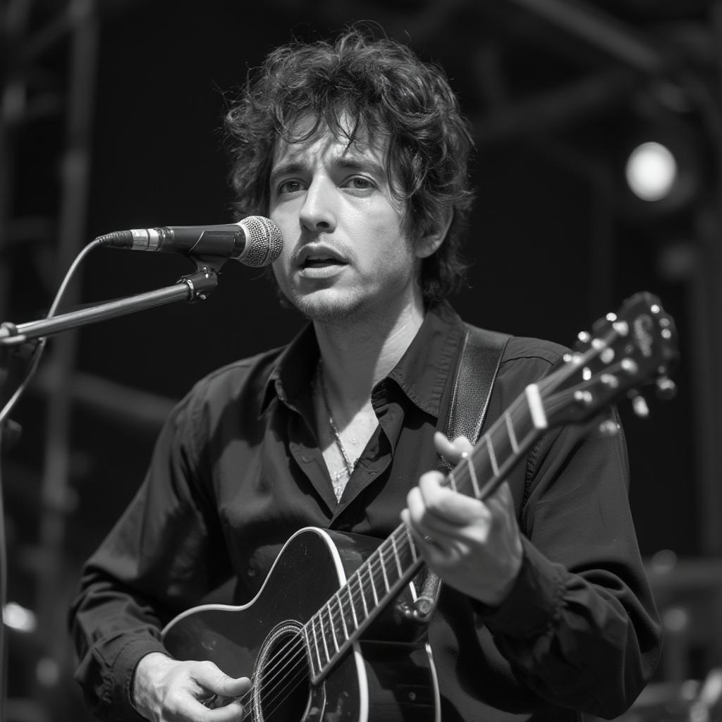 Bob Dylan Performing Knocking on Heaven's Door Acoustic