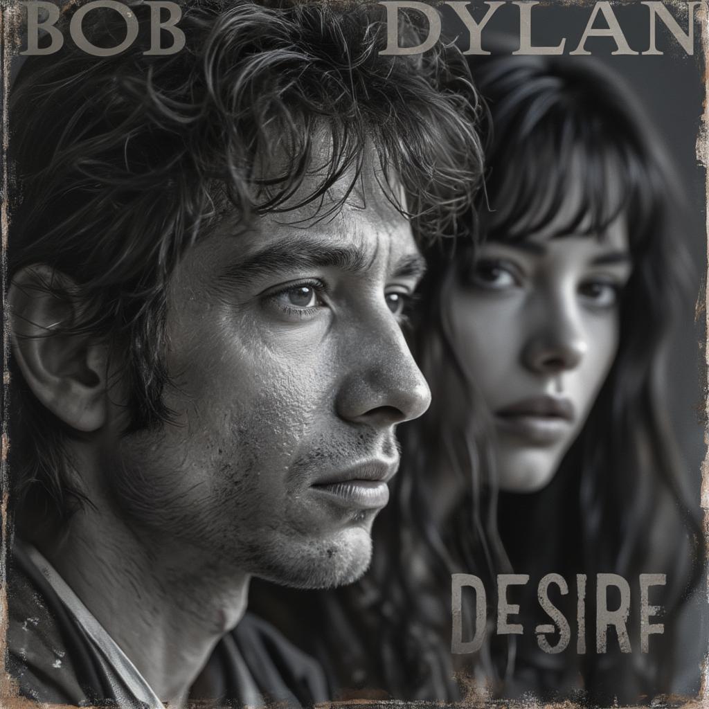 bob dylan desire album cover featuring scarlet rivera