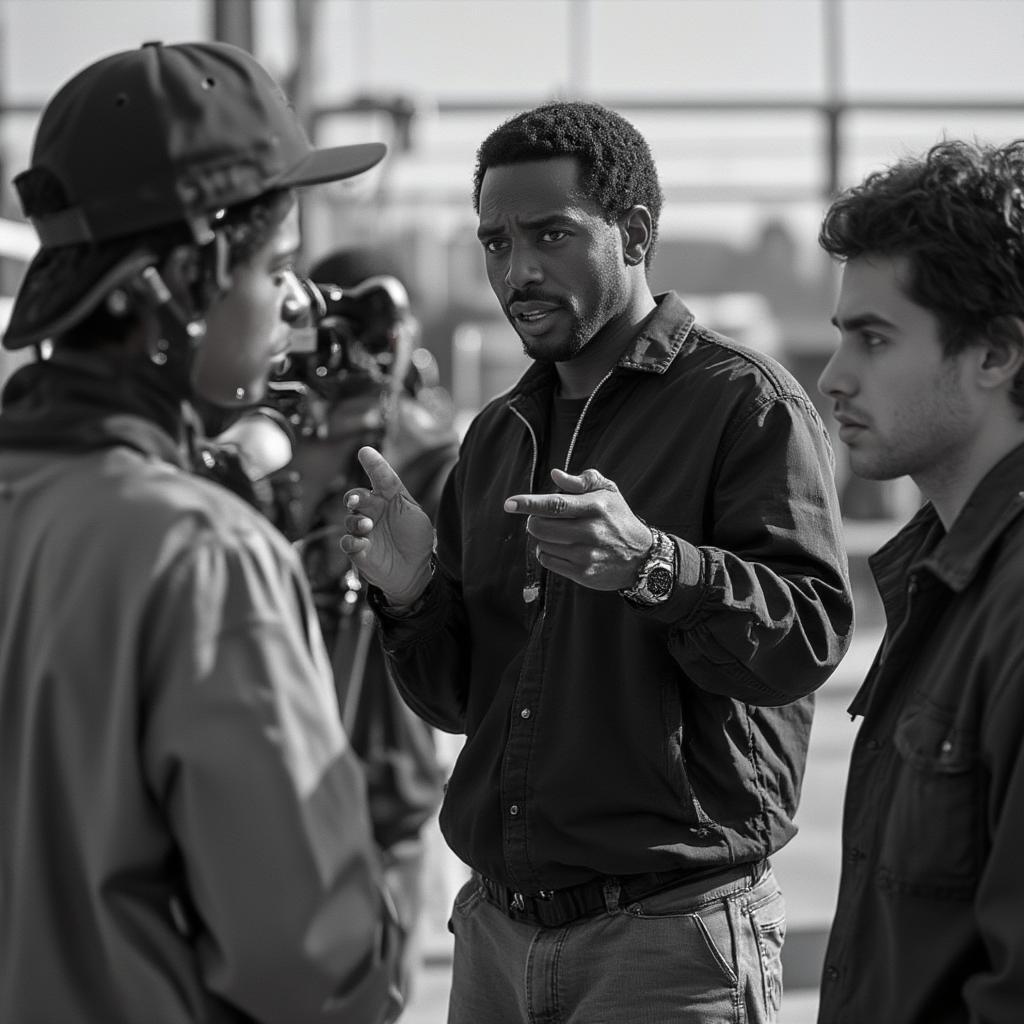 John Singleton directing Boyz n the Hood