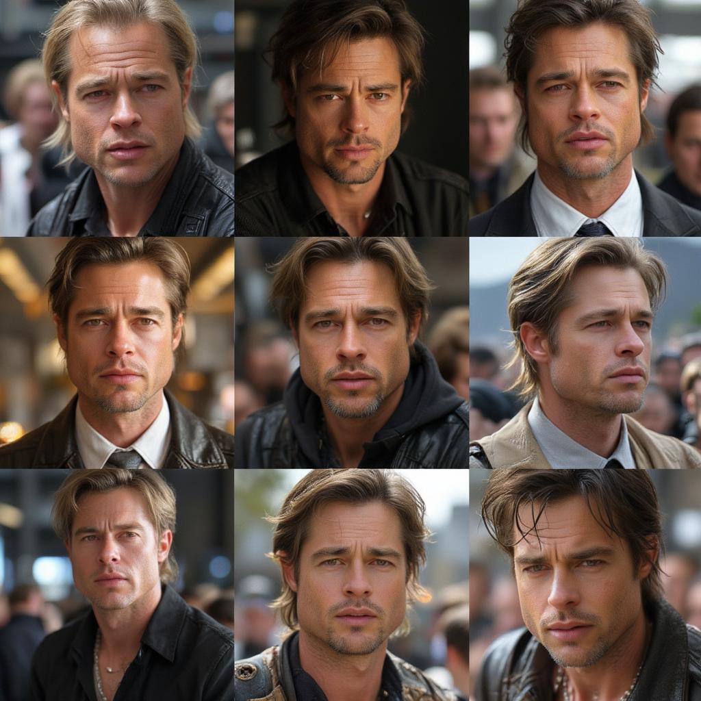 brad pitt iconic stills