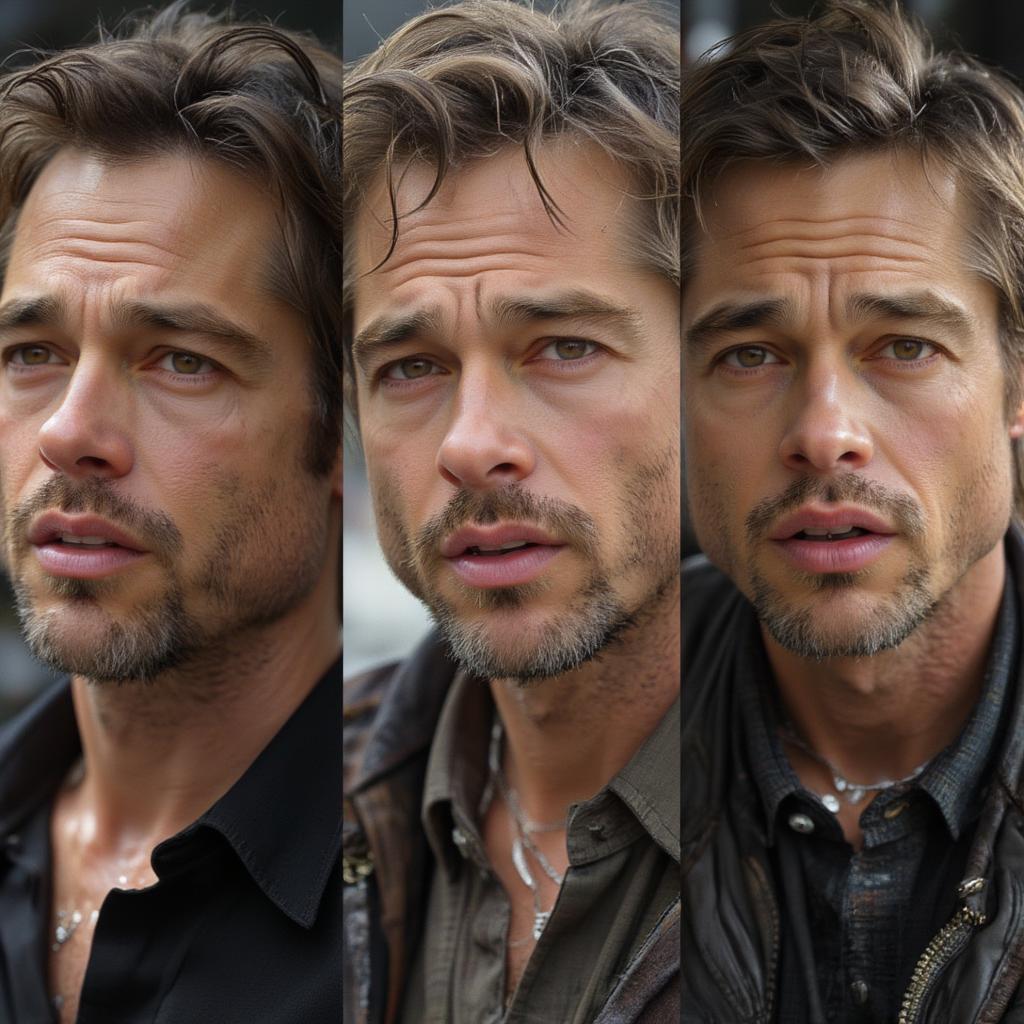 brad pitt various roles