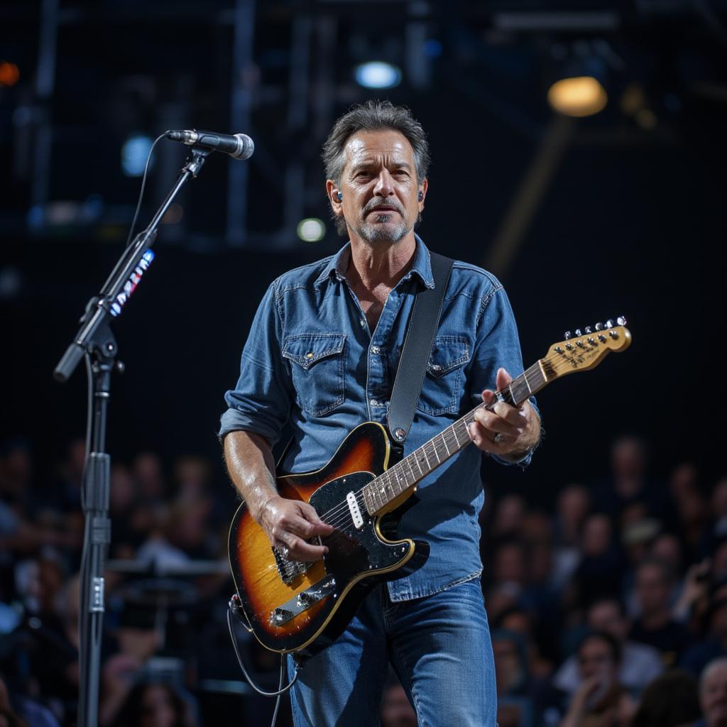 bruce springsteen performing during a concert