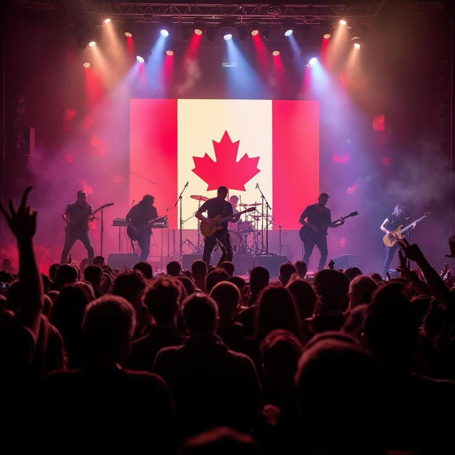 Canadian Rock Band Live Performance