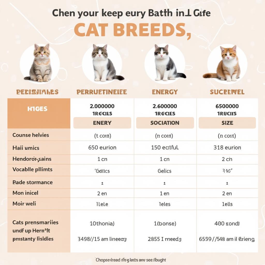 cat breed personality comparison