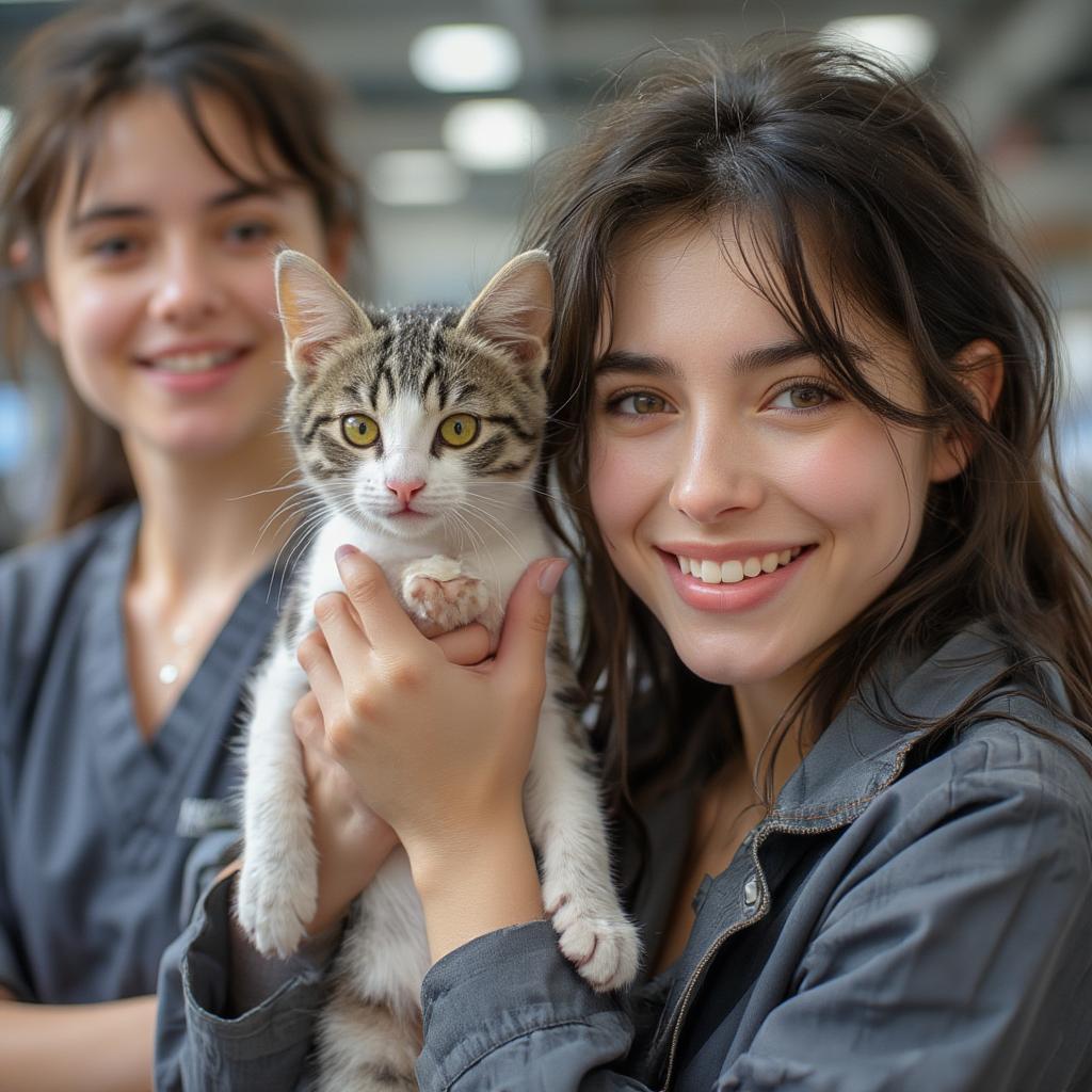 adorable cat adoption at shelter