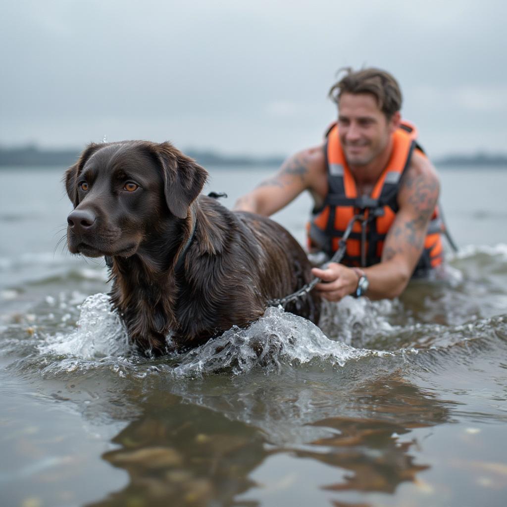 charlie-dog-pulling-person-from-water