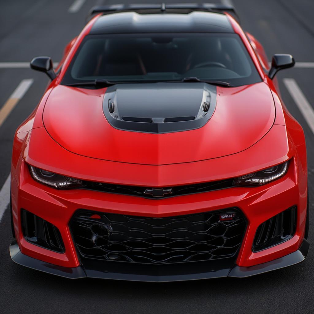 Front view of a Chevrolet Camaro ZL1 1LE