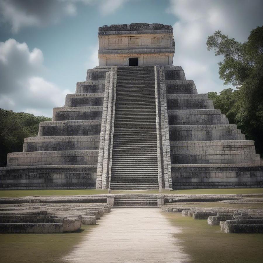 Chichen Itza Temple of Warriors: Majestic Columns and Carvings