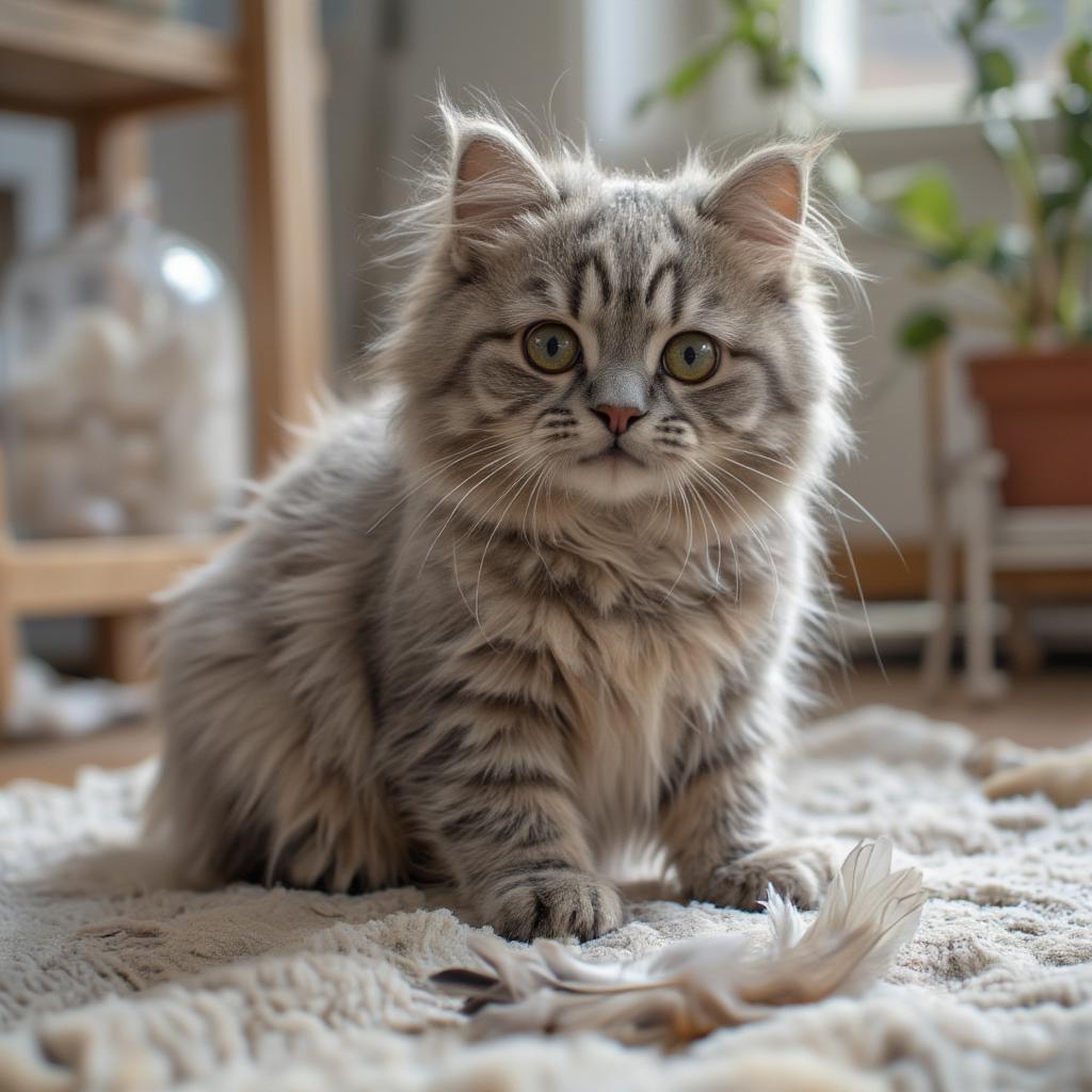 Chinchilla Persian Cat Playing