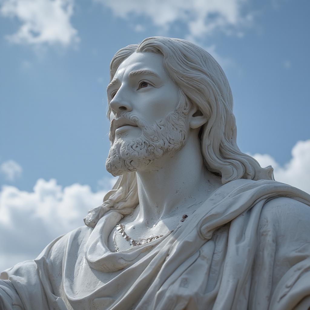 christ redeemer detailed sculpture