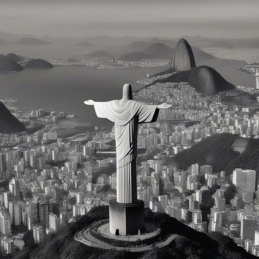 Christ the Redeemer statue overlooking Rio de Janeiro, Brazil, one of the New7Wonders of the World