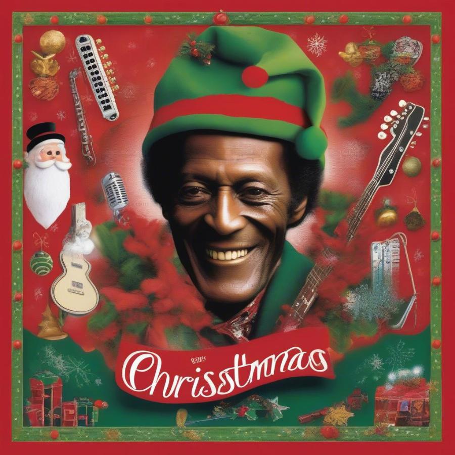 Chuck Berry Christmas Album Cover Art