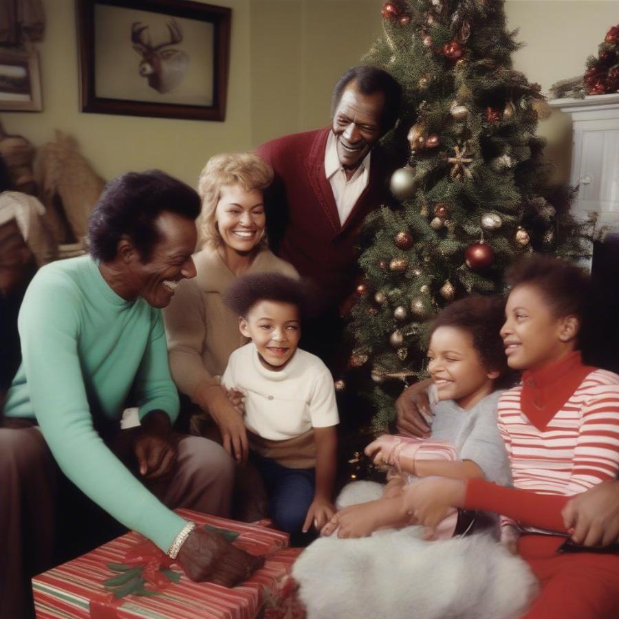 Chuck Berry Celebrating Christmas with Family