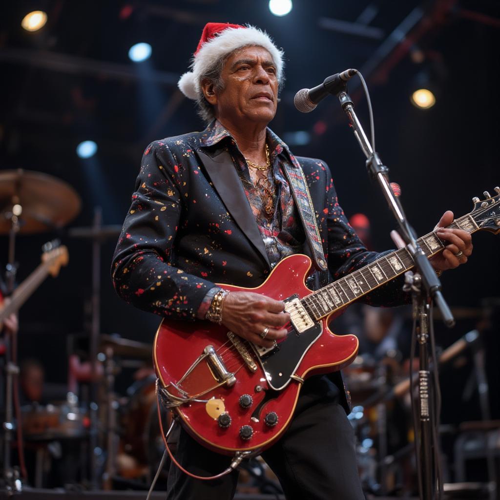 chuck berry christmas stage performance