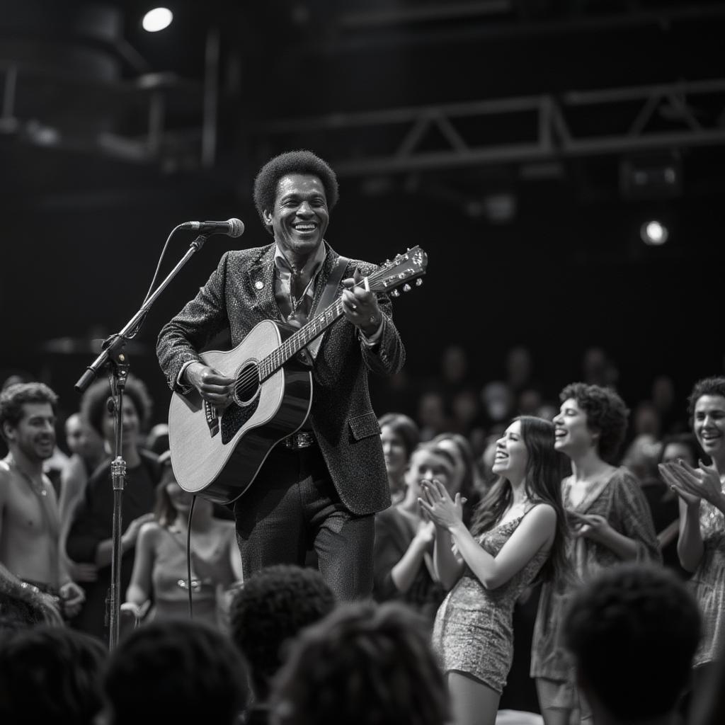 chuck berry performing my ding a ling with crowd participation