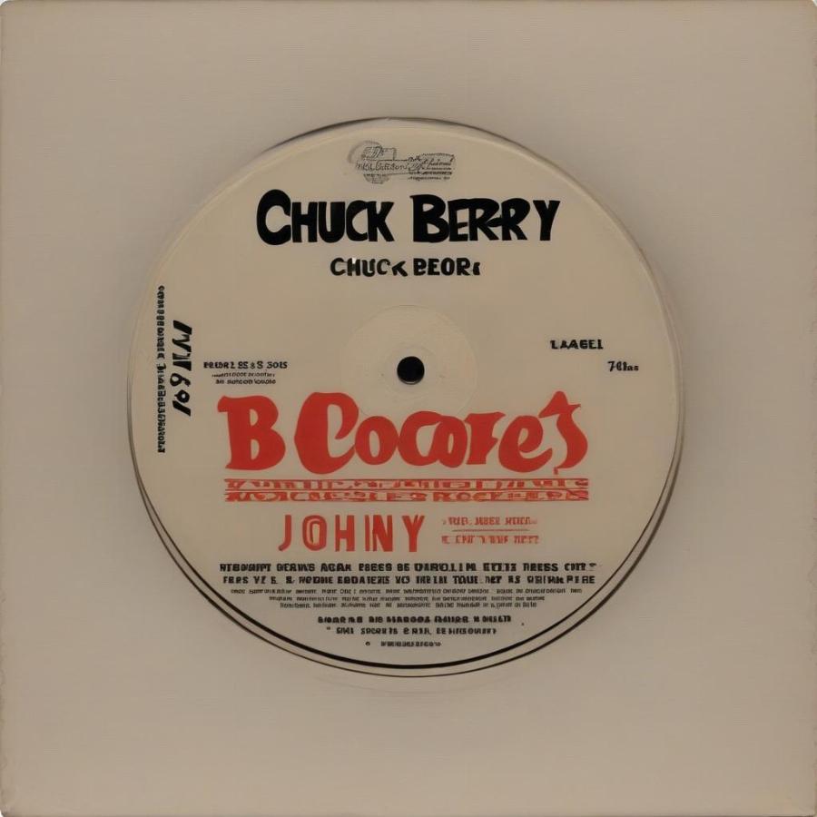 Vintage vinyl record of Chuck Berry's Johnny B. Goode