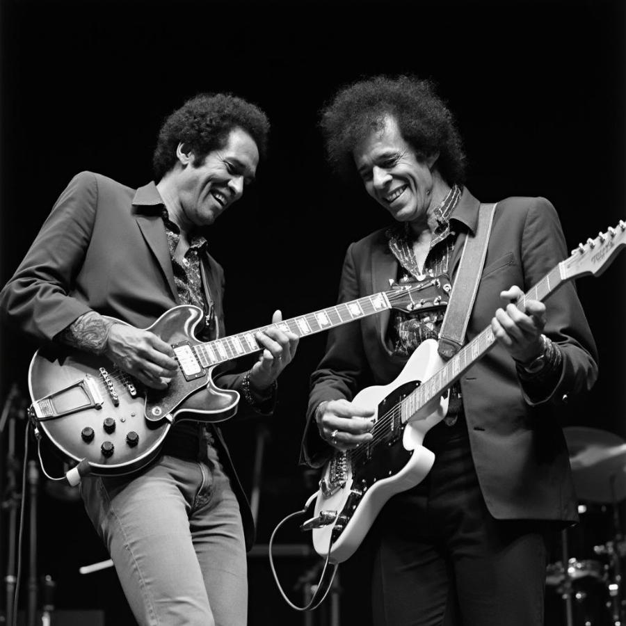 Chuck Berry and Keith Richards Performing Together