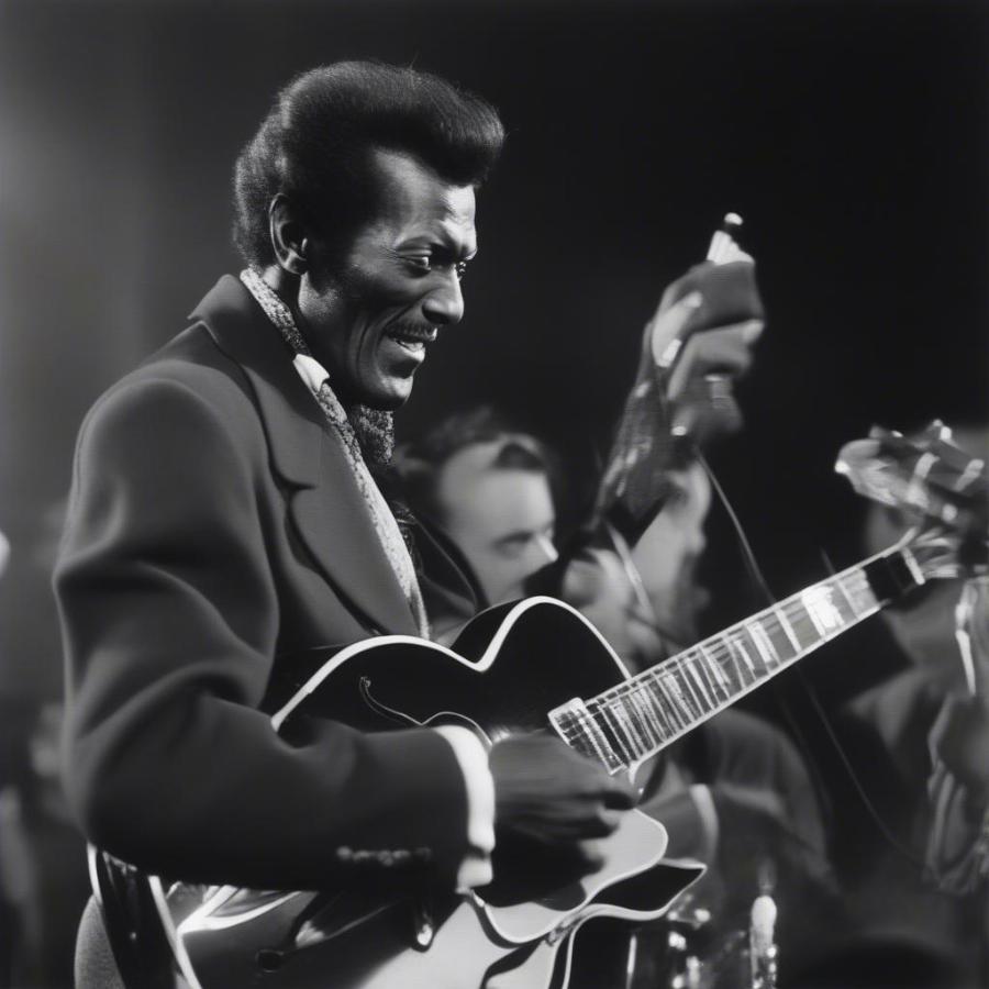 Chuck Berry Performing Rudolph the Red-Nosed Reindeer Live