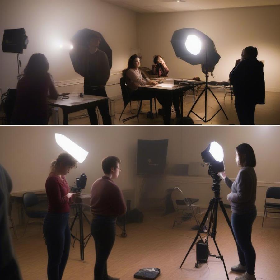 Learning Lighting Techniques in a Cinematography Class