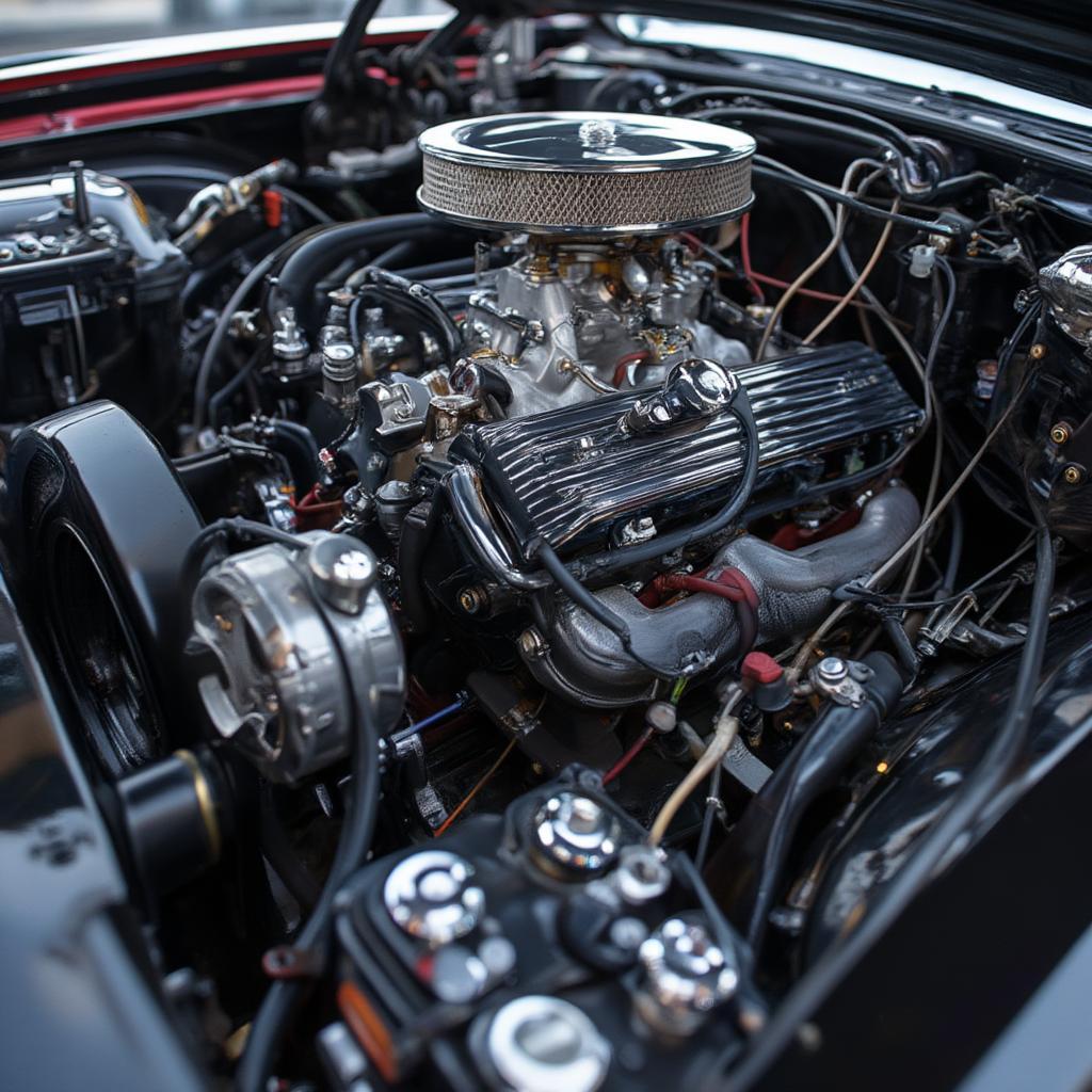 Inspecting a Classic Car's Engine Bay