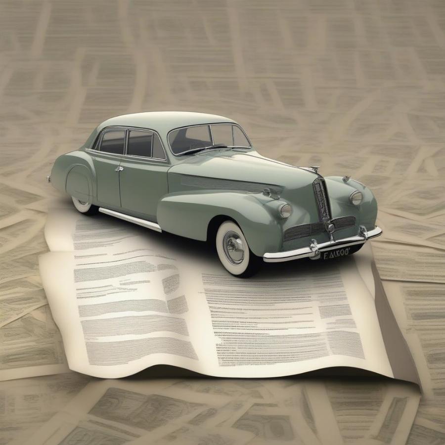 Classic Car Insurance with Agreed Value Illustration