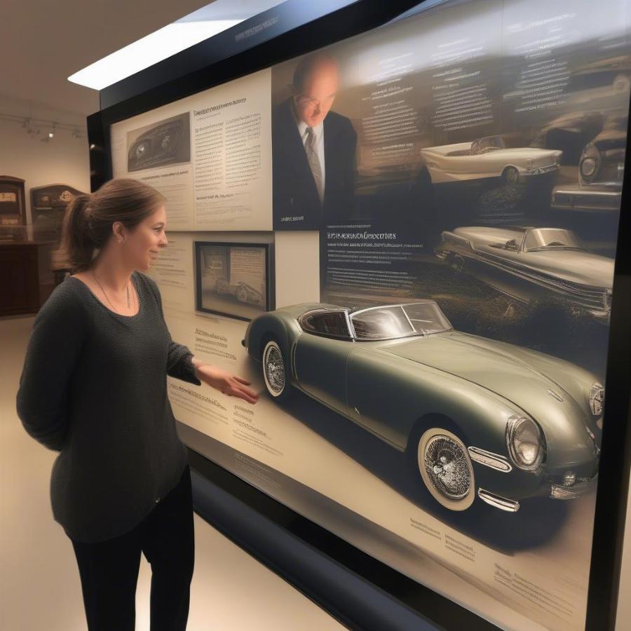 Interactive Display at a Classic Car Museum