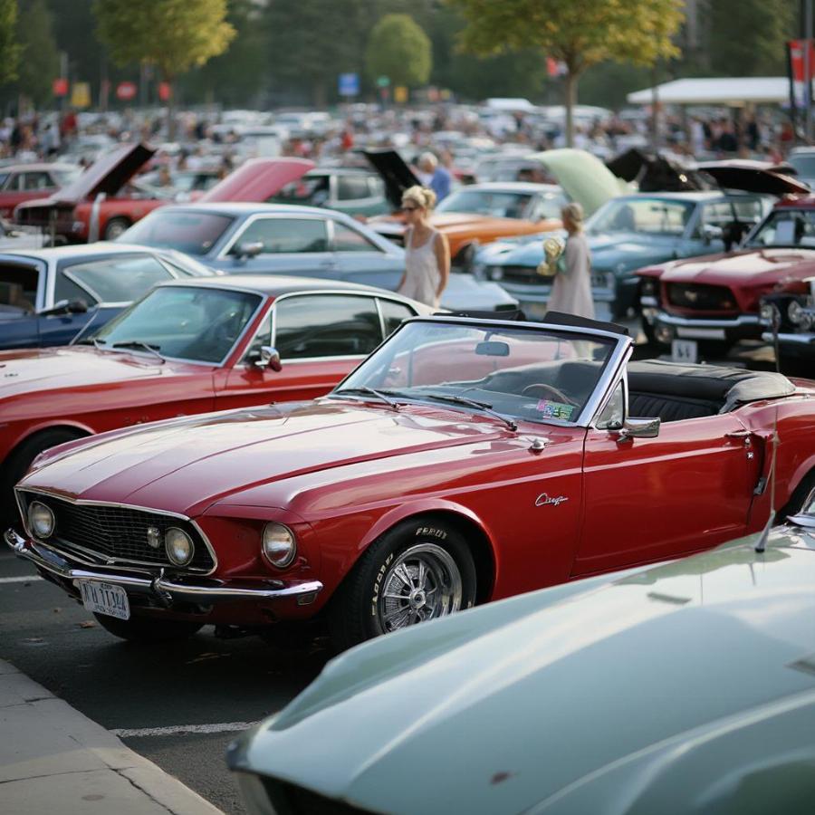 Classic Cars Displayed at Car Show