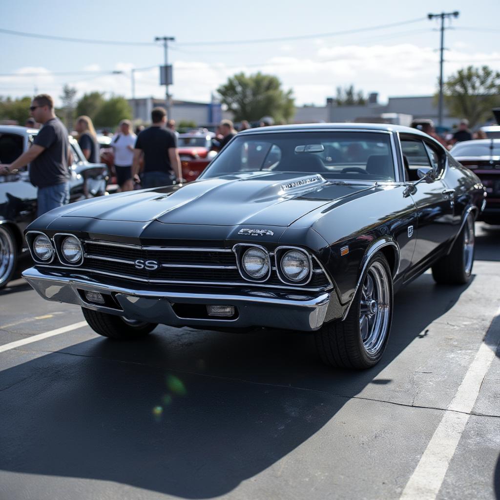 1969 Chevelle SS on Display at Car Show