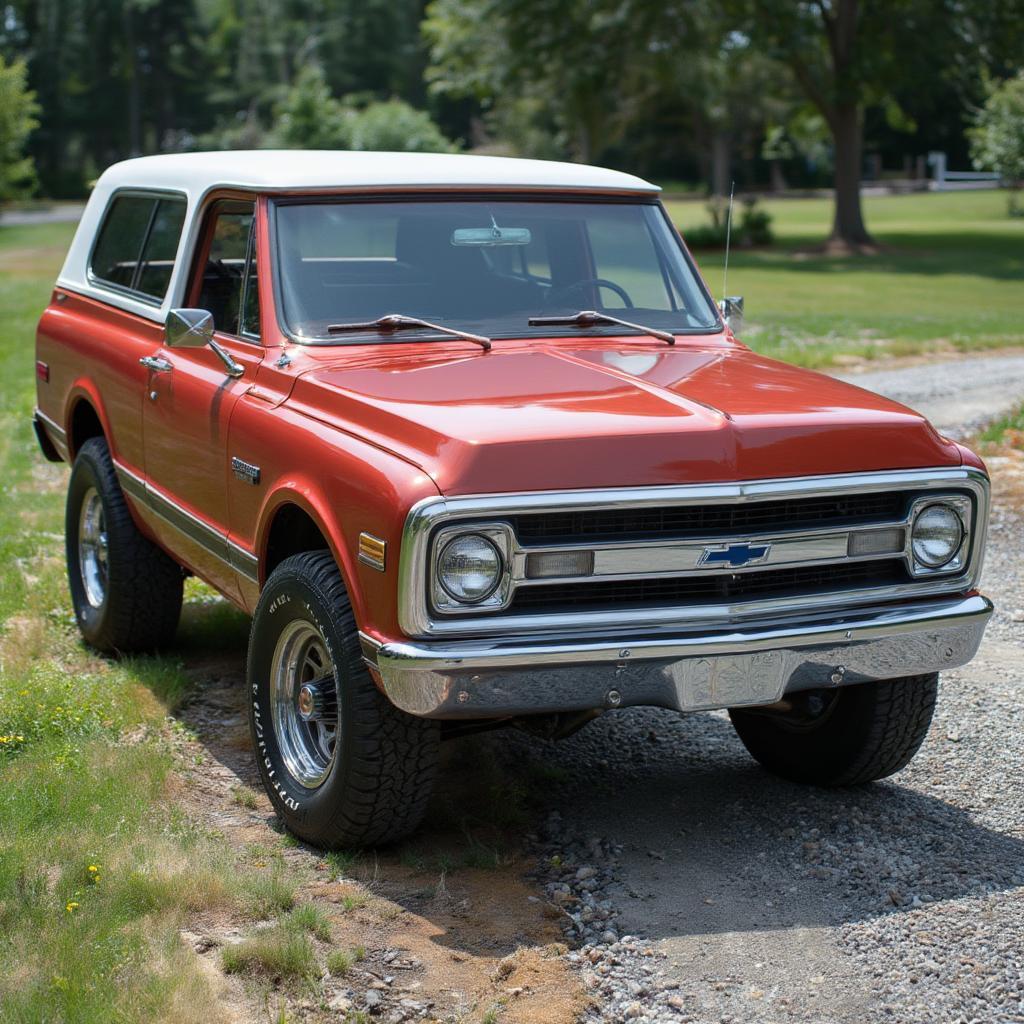 classic chevy blazer front view