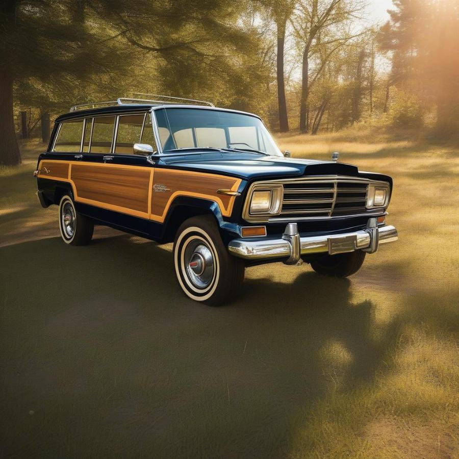 Classic Jeep Wagoneer Exterior in Pristine Condition