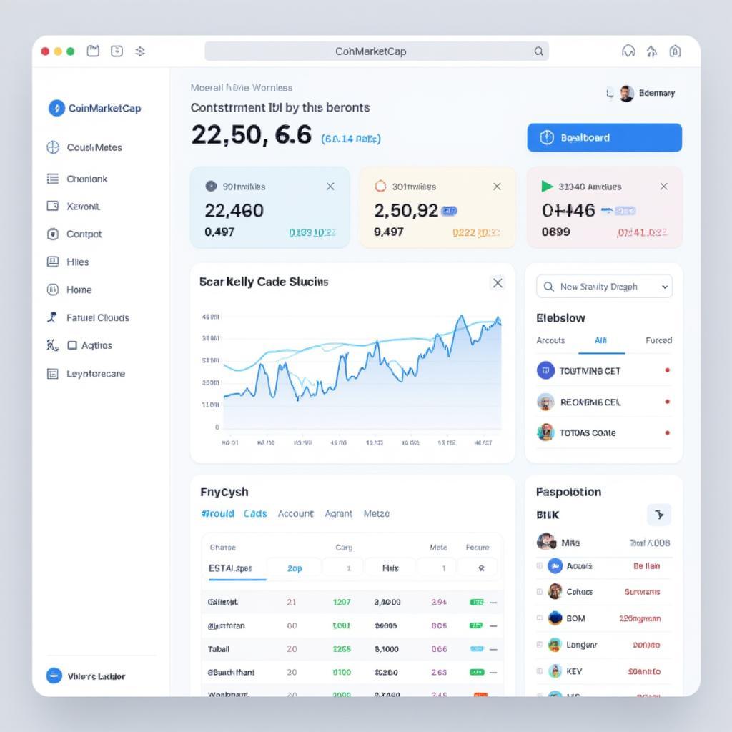 CoinMarketCap Dashboard Overview