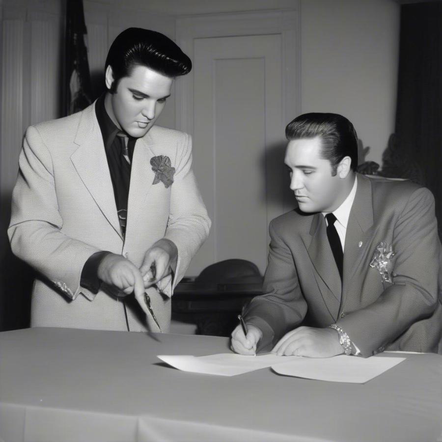 Colonel Parker and Elvis Presley: Contract Signing and Management