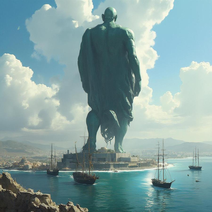 Colossus of Rhodes: A Bronze Titan Guarding the Harbor