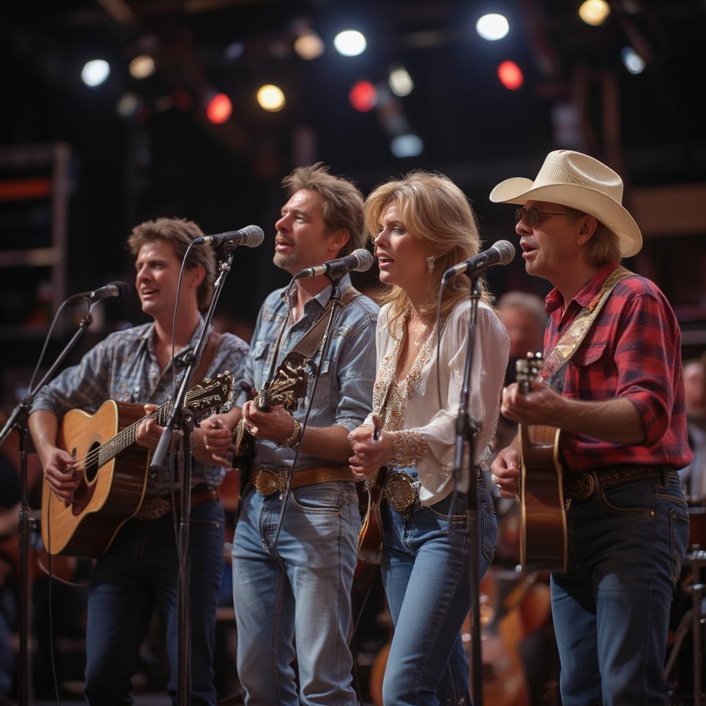 country music stars performing live