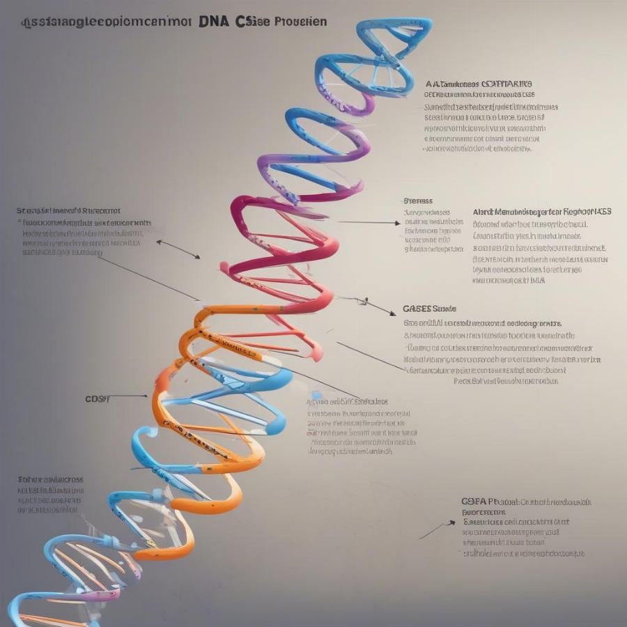 CRISPR gene editing technology being used to modify DNA sequences for disease treatment