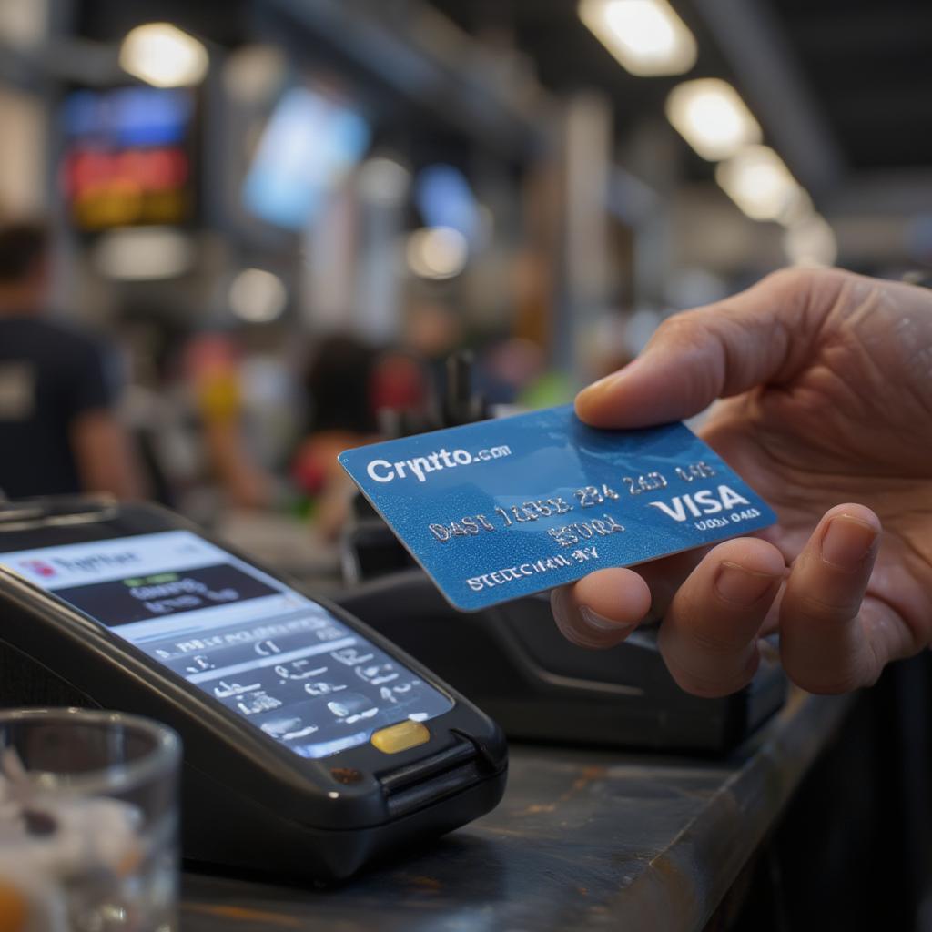 Using Crypto.com Visa Card for Payment