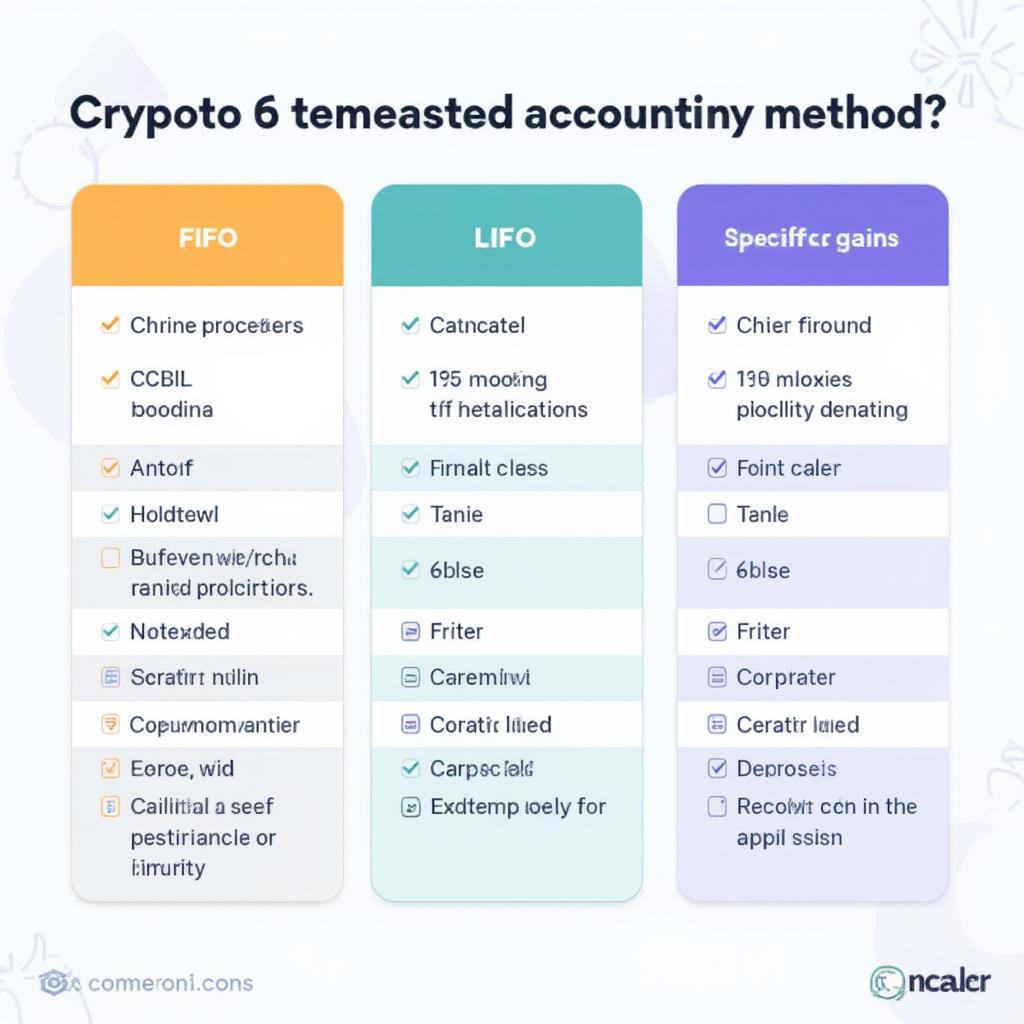 comparing crypto tax accounting methods