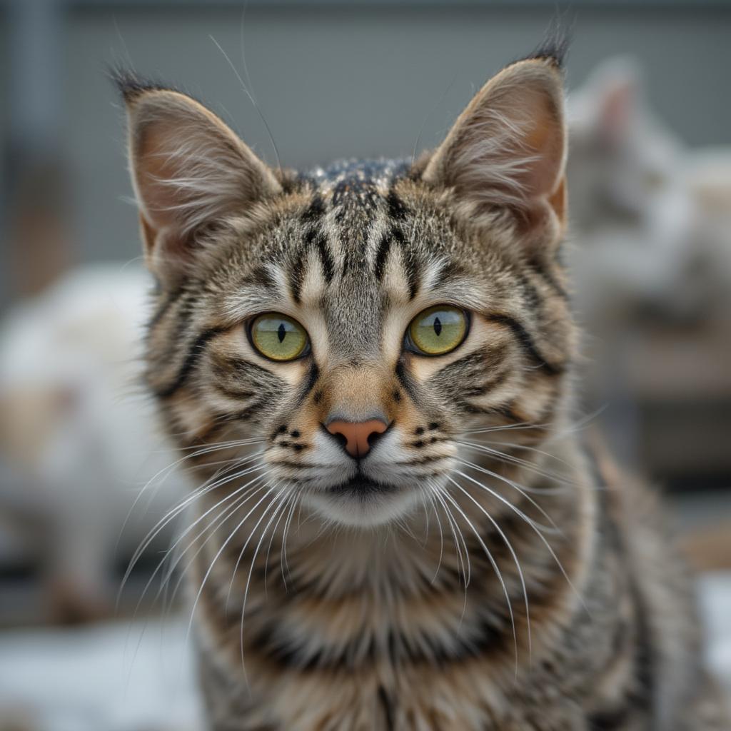 adorable cat ready for adoption