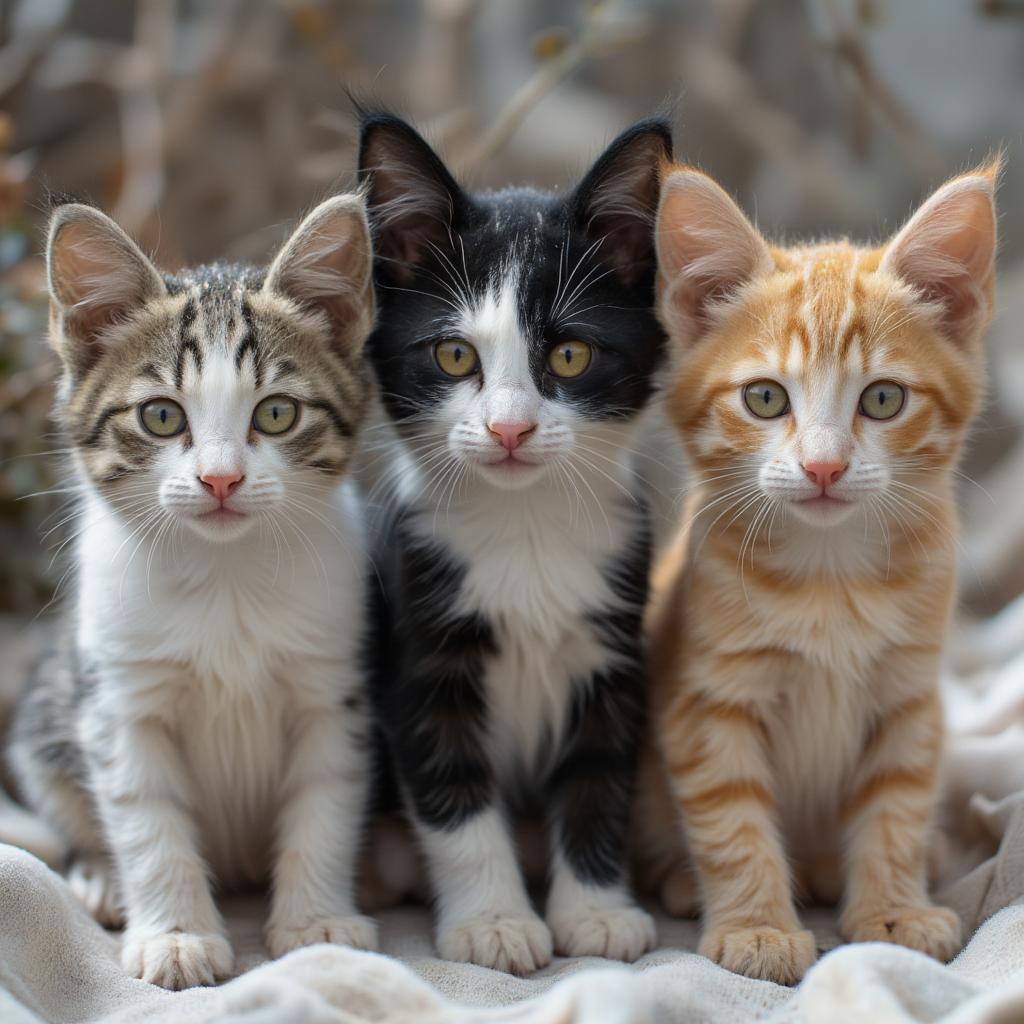 Adorable kitties eagerly awaiting adoption