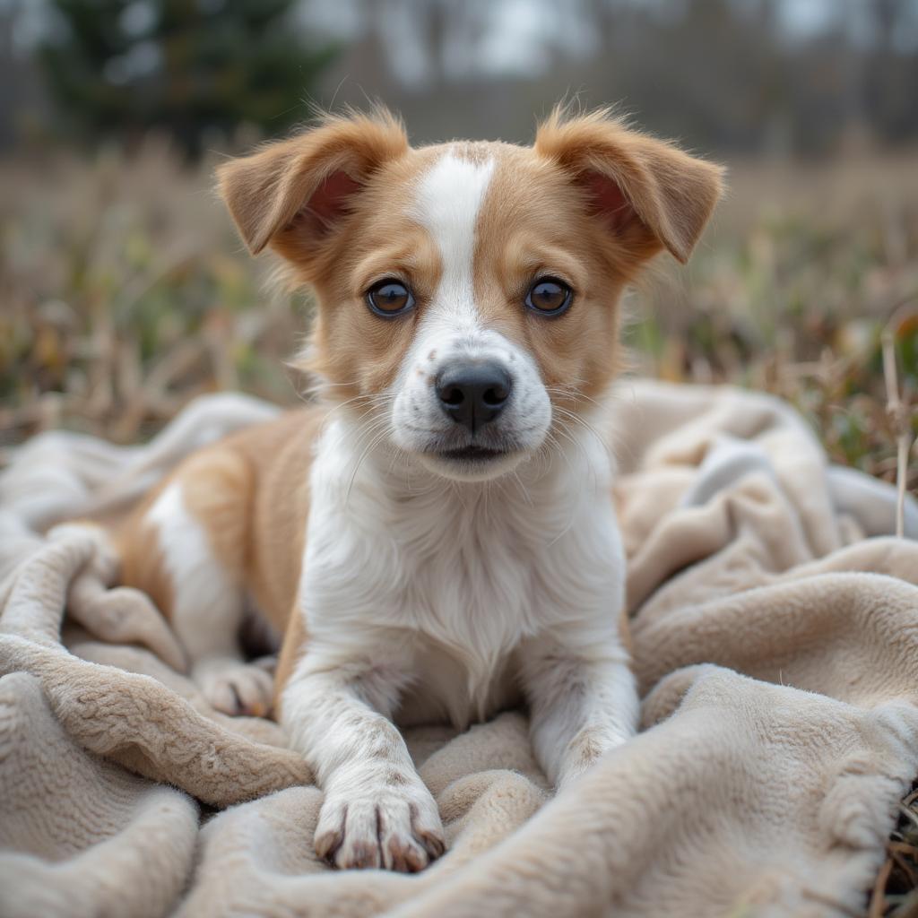 Smiling rescue dog ready to be adopted