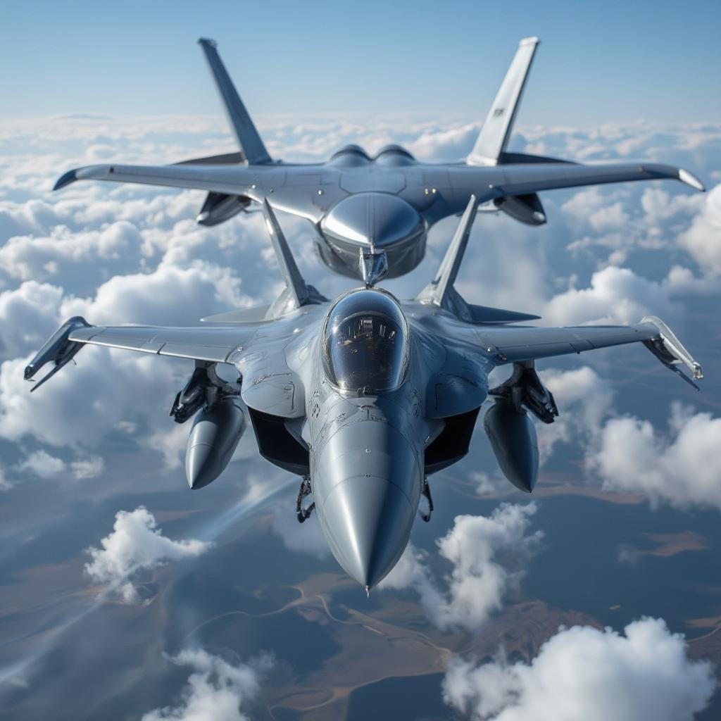 Dassault Rafale Undergoing Air-to-Air Refueling Process