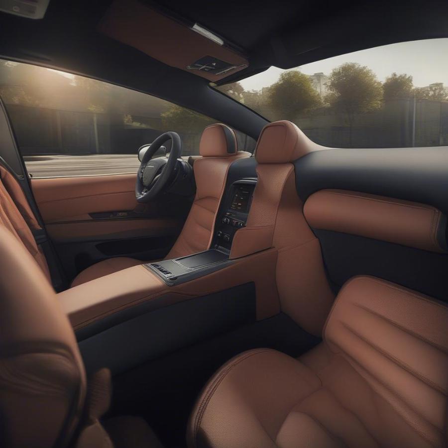 Luxurious interior of a 2021 Dodge Charger Daytona showcasing high-tech features and comfortable seating.