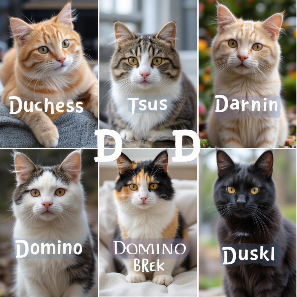 Delightful D Names for Cats