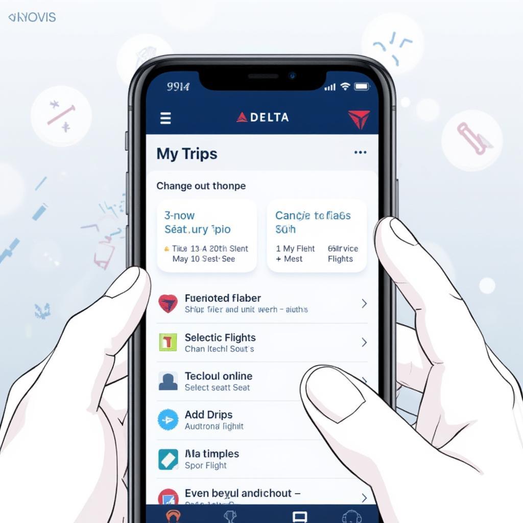 delta manage booking mobile app