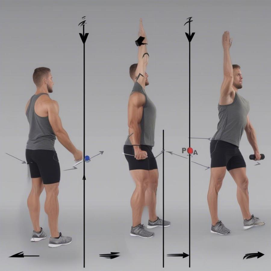 Demonstration of various leg exercises including squats, lunges, and calf raises.