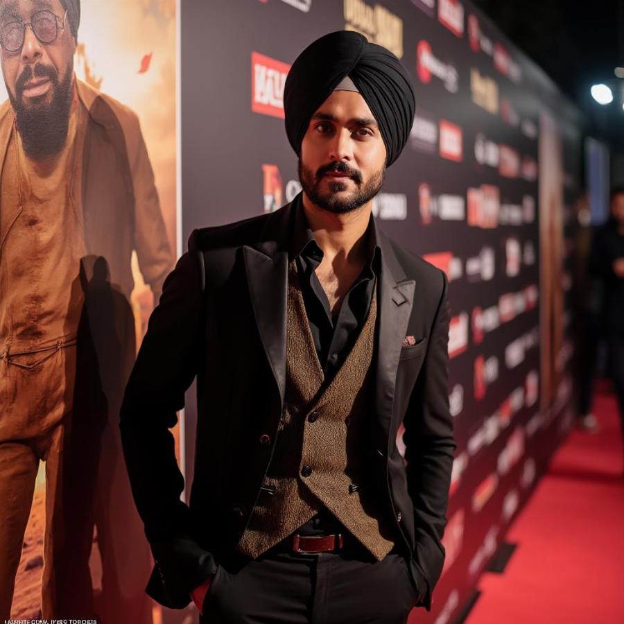 Diljit Dosanjh's Stylish Red Carpet Appearance