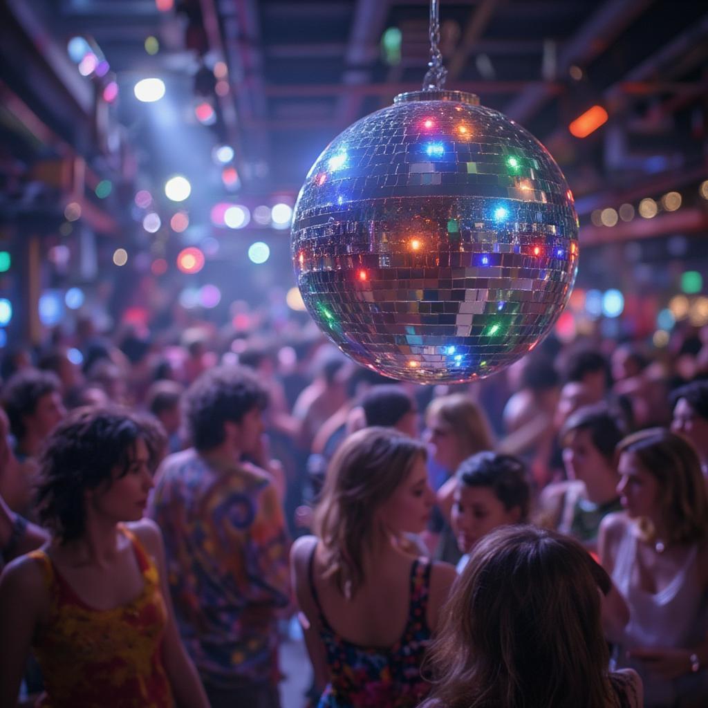 disco ball dancefloor 80s 90s