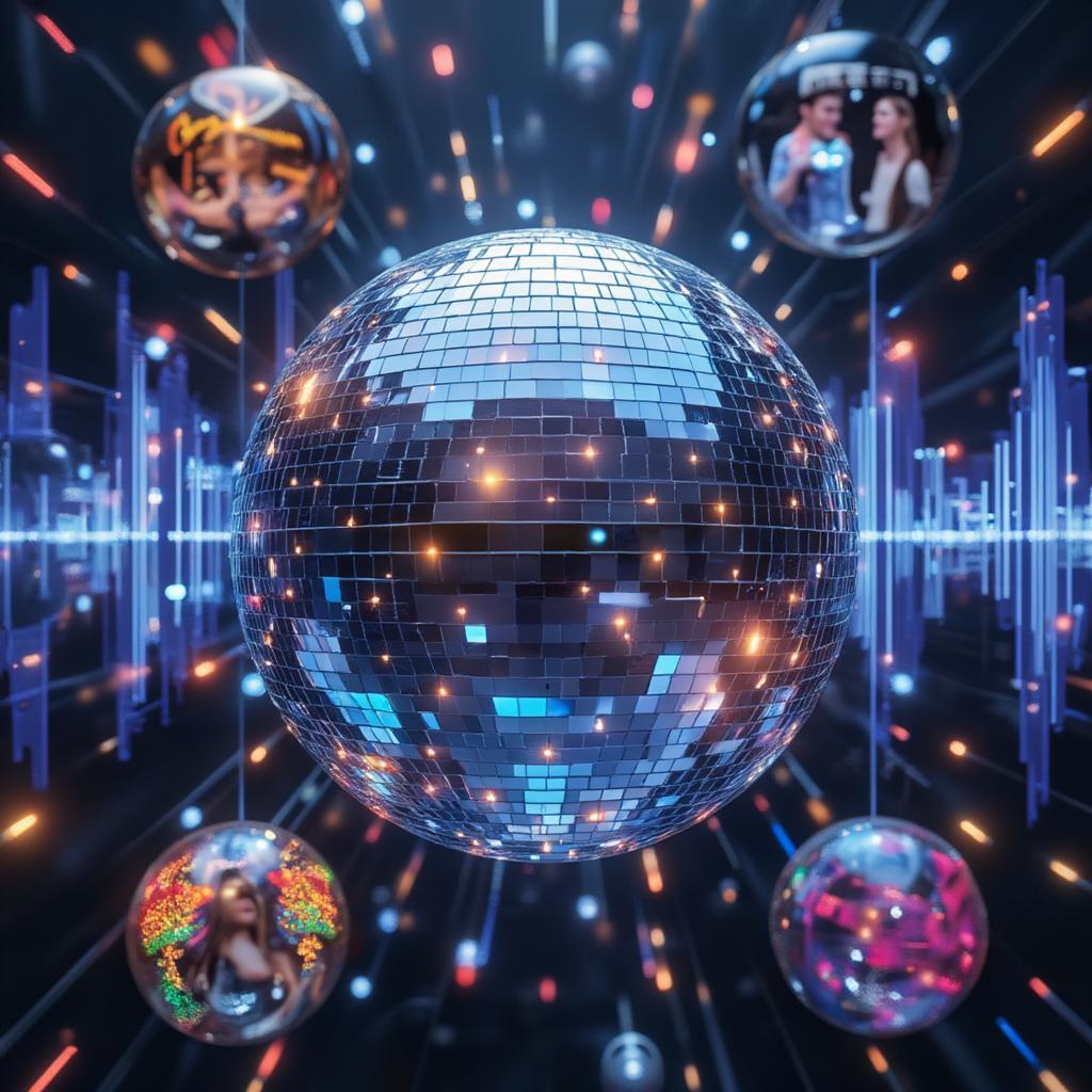 Disco Ball Spotify Playlist Illustration