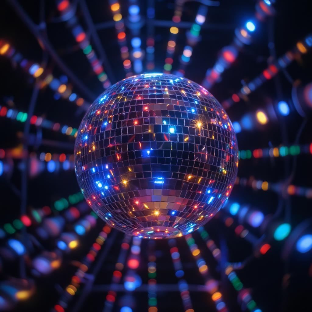 shimmering-disco-ball-with-colorful-lights